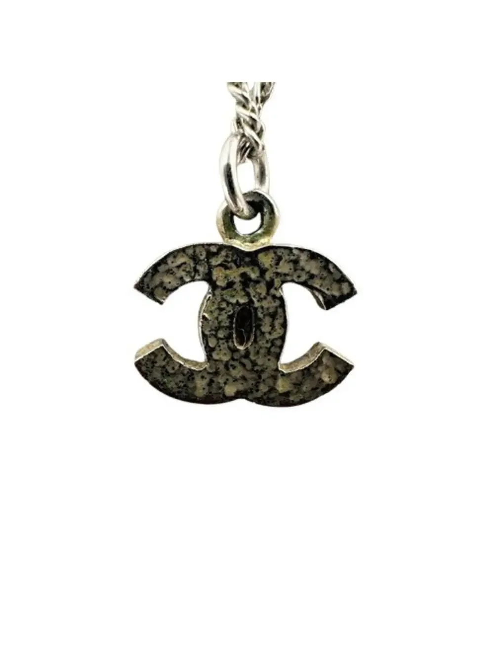 Chanel Pendant Necklace Metal Silver #357868C69B